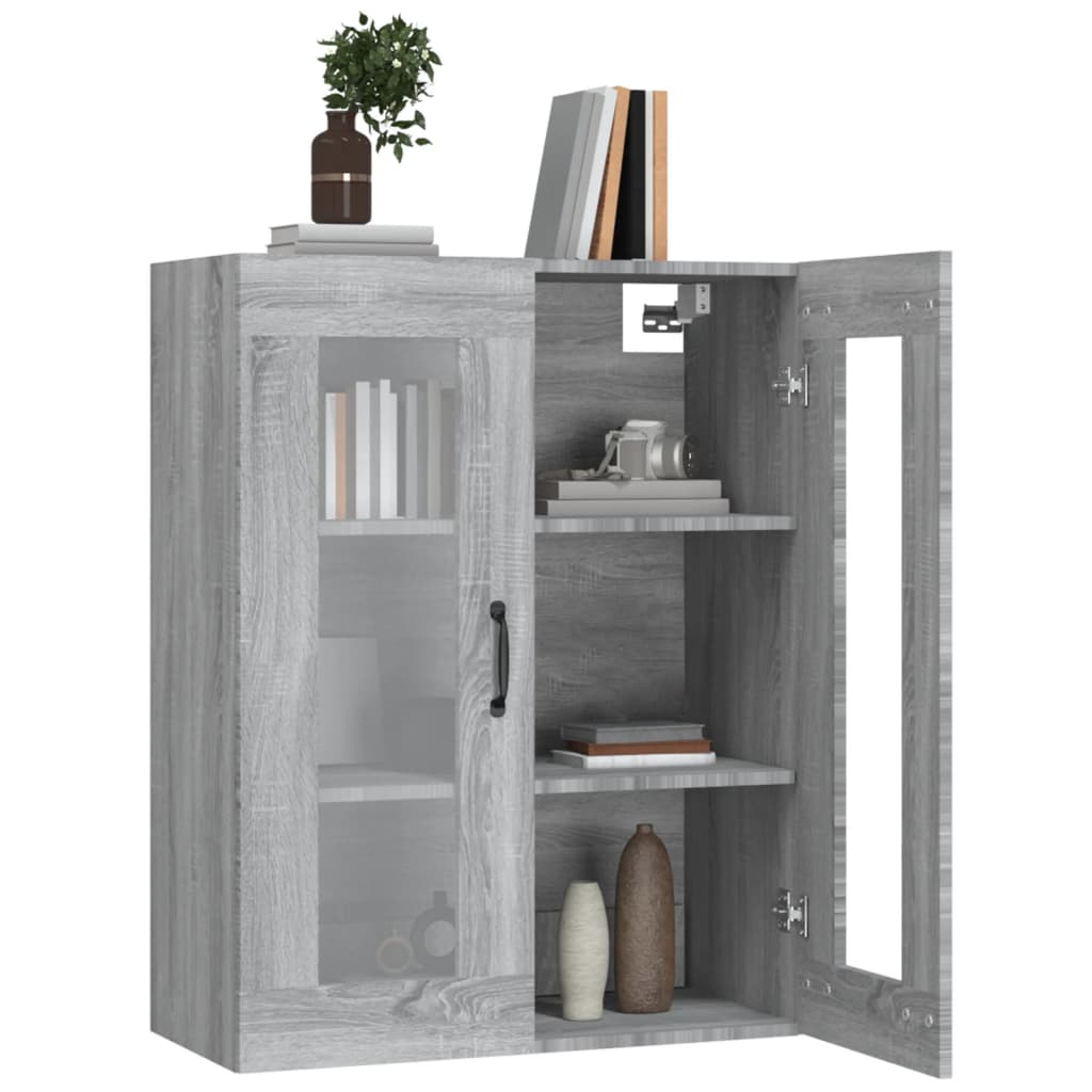 Armoire murale suspendue Sonoma gris 69,5x34x90 cm