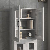 Sonoma grey hanging wall cabinet 69.5x34x90 cm