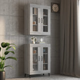 Sonoma grey hanging wall cabinet 69.5x34x90 cm