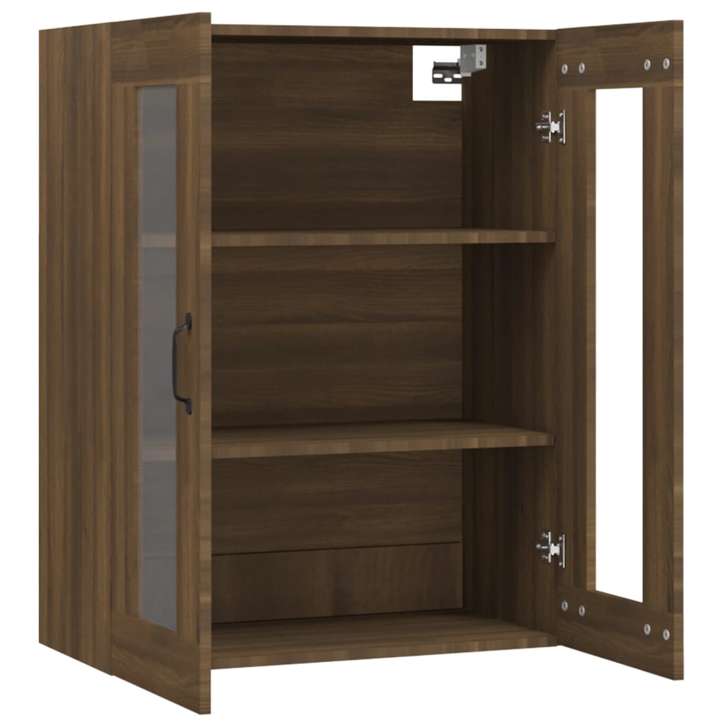 Hängewandschrank Braune Eiche 69,5x34x90 cm