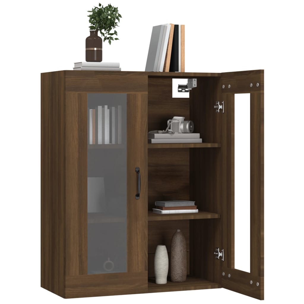 Hängewandschrank Braune Eiche 69,5x34x90 cm