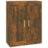 Armoire murale chêne fumé 69,5x32,5x90 cm bois d'ingénierie