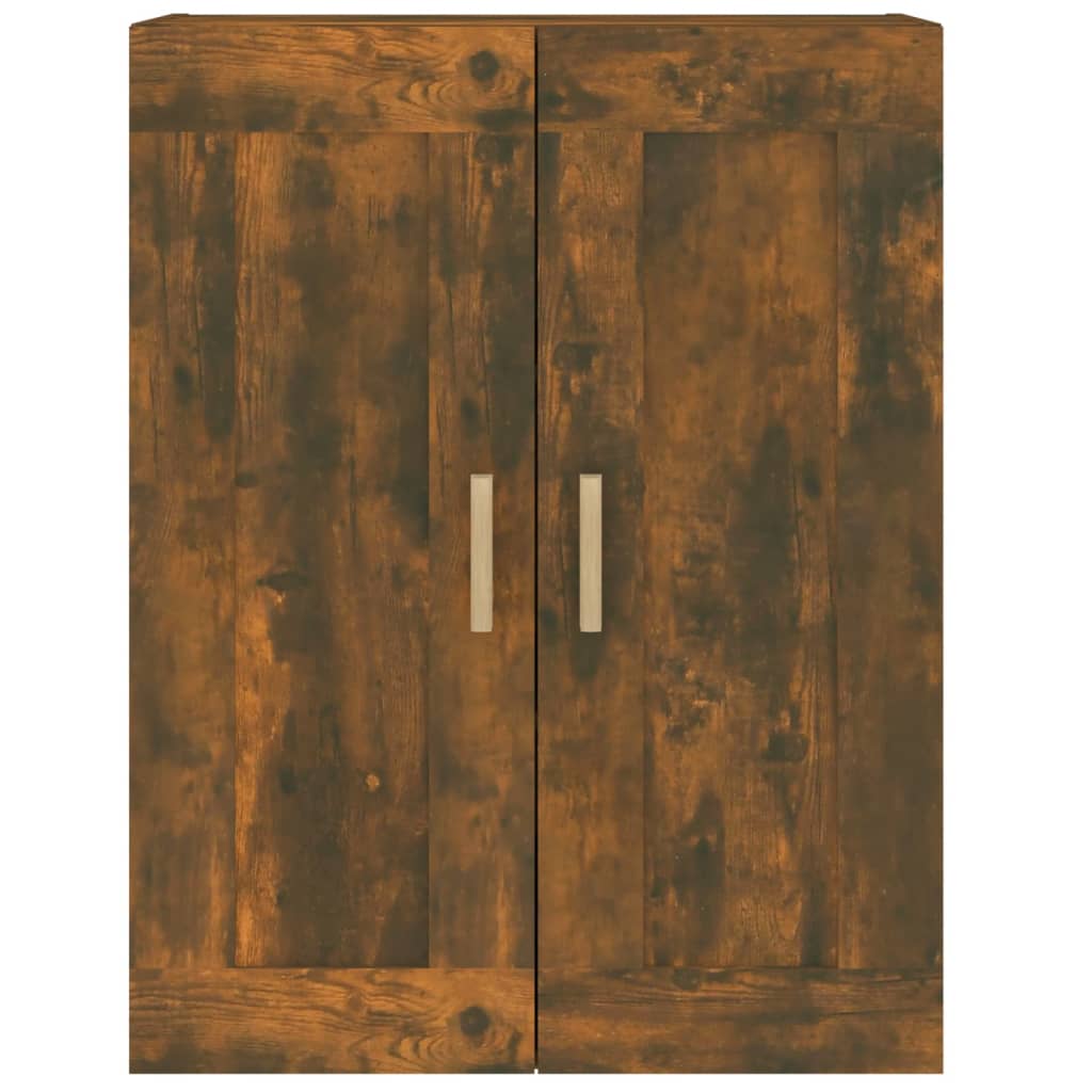 Armoire murale chêne fumé 69,5x32,5x90 cm bois d'ingénierie