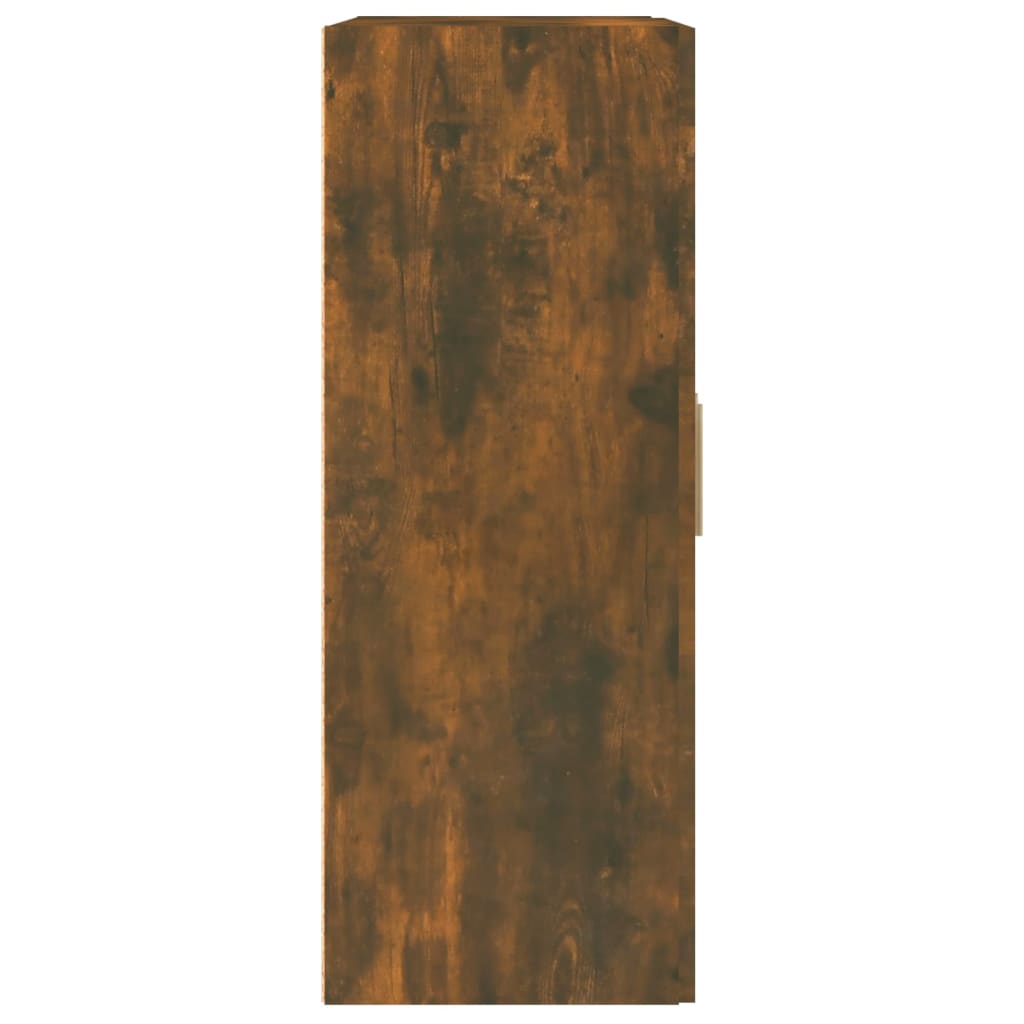 Armoire murale chêne fumé 69,5x32,5x90 cm bois d'ingénierie