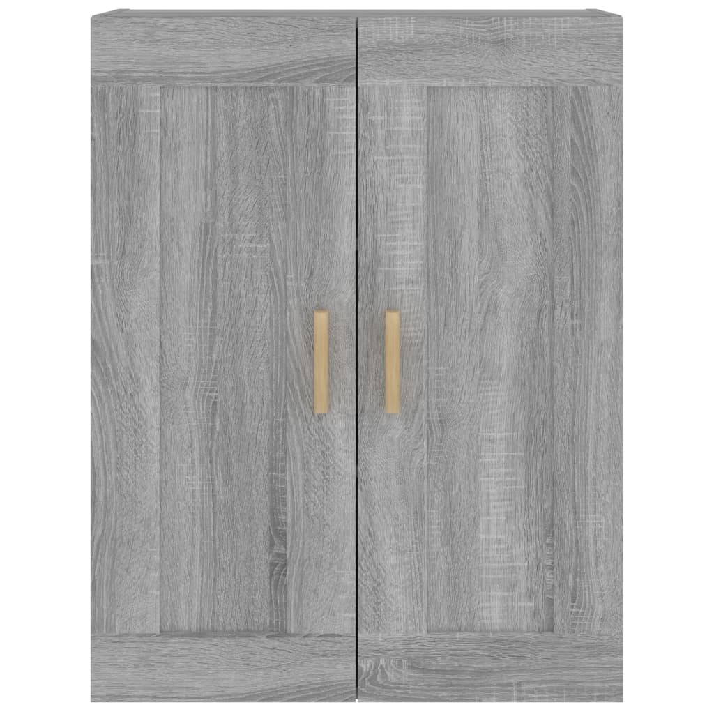 Sonoma gray wall cabinet 69.5x32.5x90 cm engineered wood