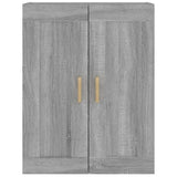 Sonoma gray wall cabinet 69.5x32.5x90 cm engineered wood