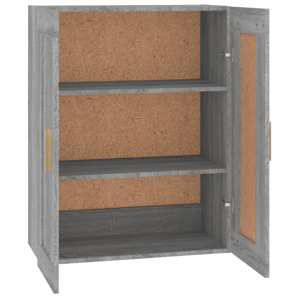 Armoire murale sonoma gris 69,5x32,5x90 cm bois d'ingénierie