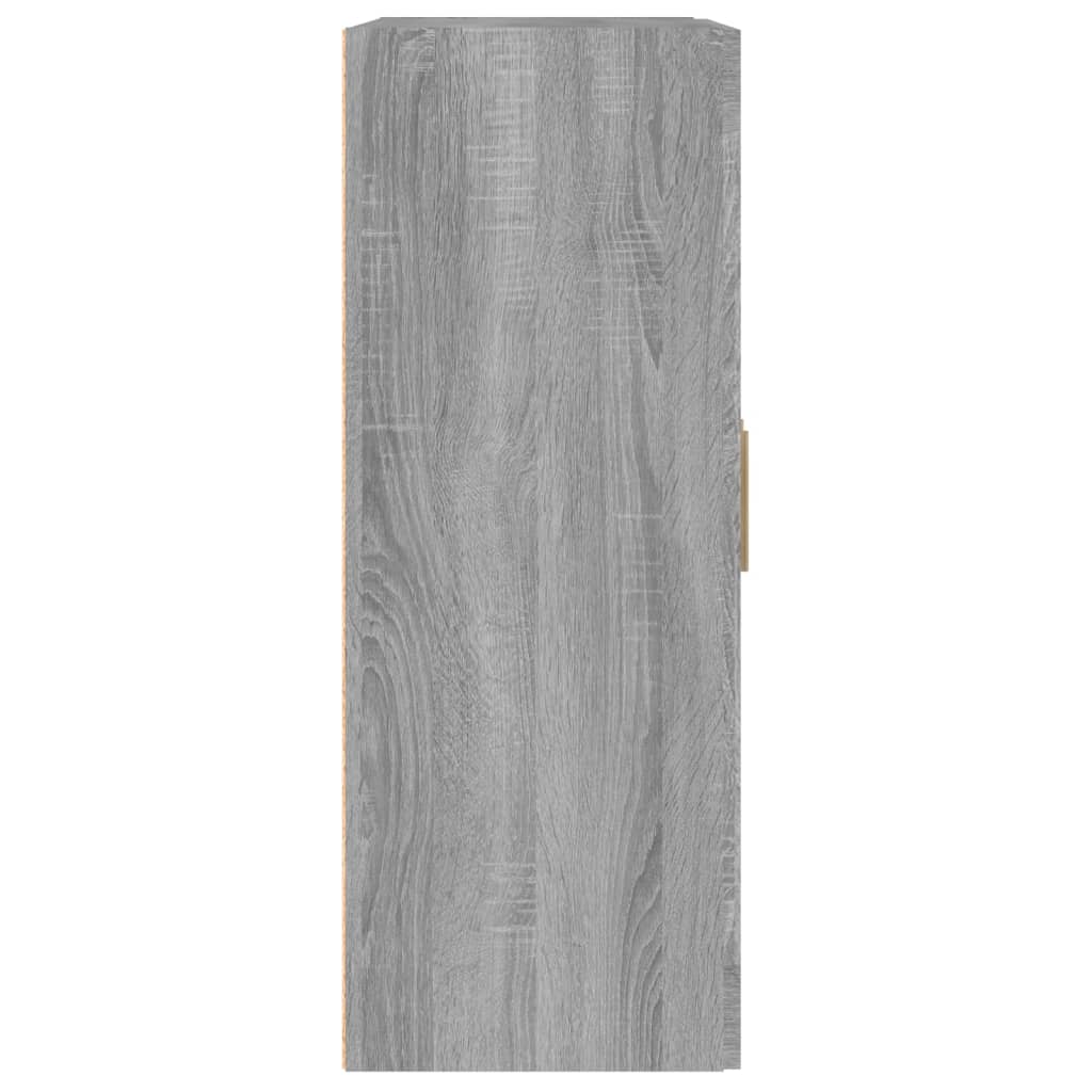 Sonoma gray wall cabinet 69.5x32.5x90 cm engineered wood