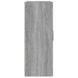 Sonoma gray wall cabinet 69.5x32.5x90 cm engineered wood