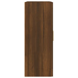 Brown oak wall cabinet 69.5x32.5x90 cm engineered wood