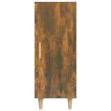 Buffet Chêne fumé 34,5x34x90 cm Bois d'ingénierie