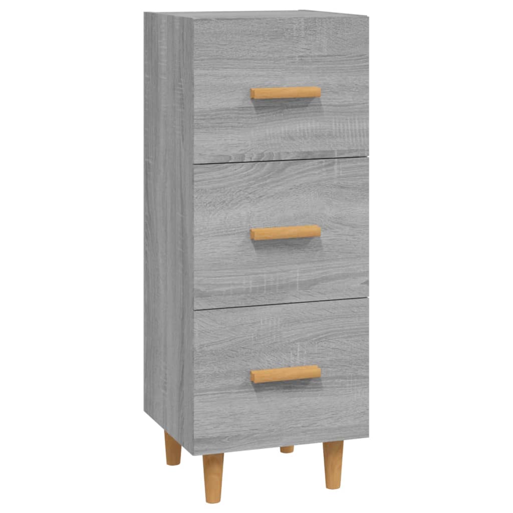 Buffet Sonoma gris 34,5x34x90 cm Bois d'ingénierie