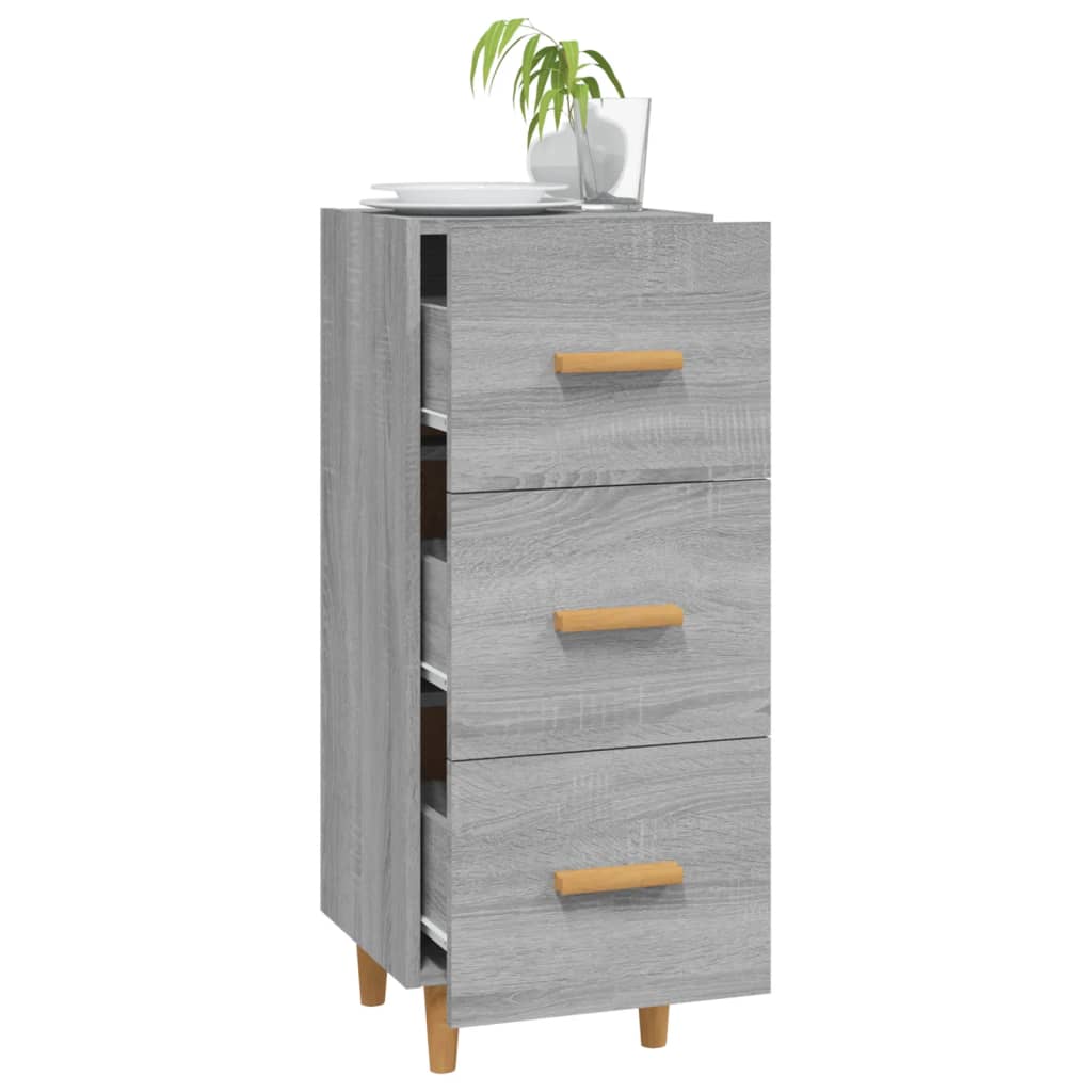 Buffet Sonoma gris 34,5x34x90 cm Bois d'ingénierie