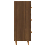 Buffet Chêne marron 34,5x34x90 cm Bois d'ingénierie