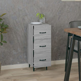 Sonoma graues Sideboard 34,5x34x90 cm Holzwerkstoff