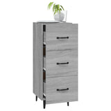 Sonoma graues Sideboard 34,5x34x90 cm Holzwerkstoff