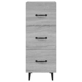 Sonoma graues Sideboard 34,5x34x90 cm Holzwerkstoff