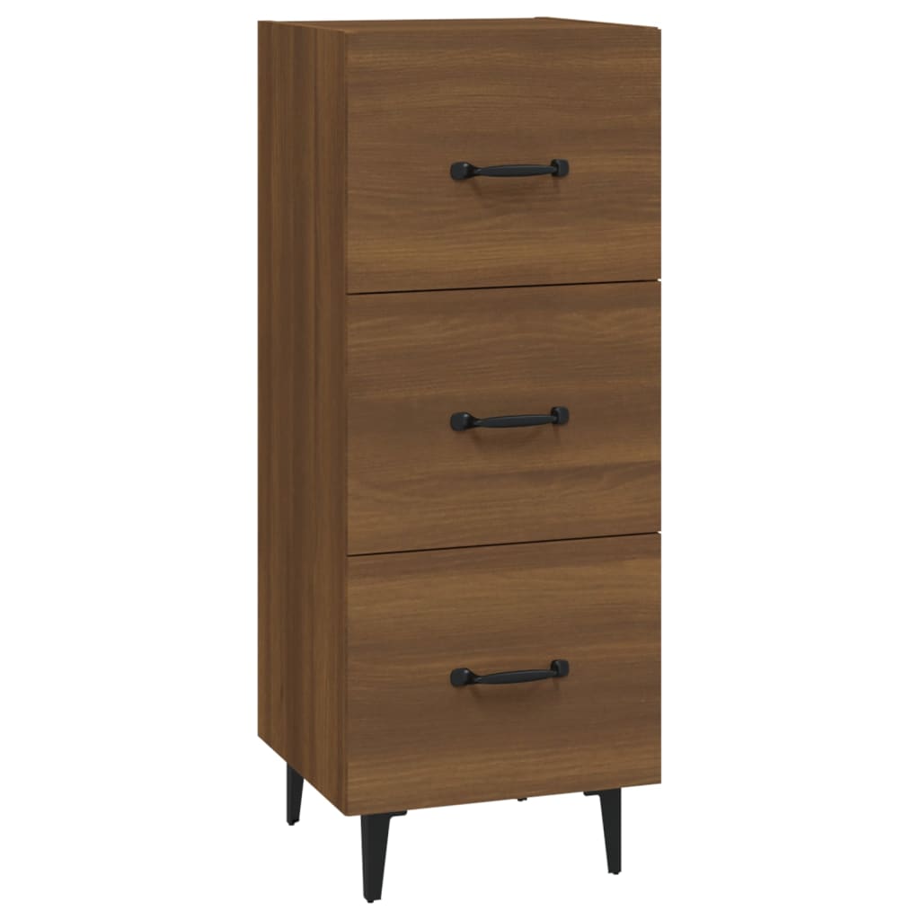 Buffet Chêne marron 34,5x34x90 cm Bois d'ingénierie