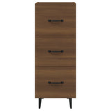 Buffet Chêne marron 34,5x34x90 cm Bois d'ingénierie