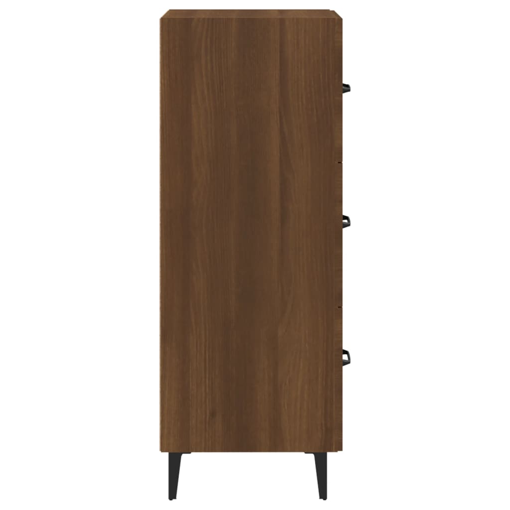 Buffet Chêne marron 34,5x34x90 cm Bois d'ingénierie