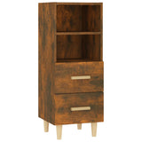 Buffet Chêne fumé 34,5x34x90 cm Bois d'ingénierie