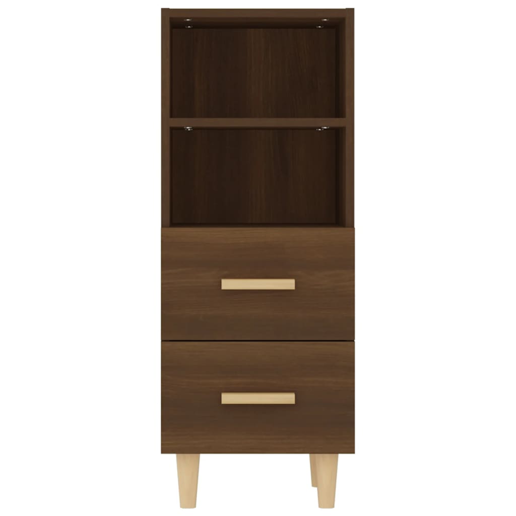 Buffet Chêne marron 34,5x34x90 cm Bois d'ingénierie