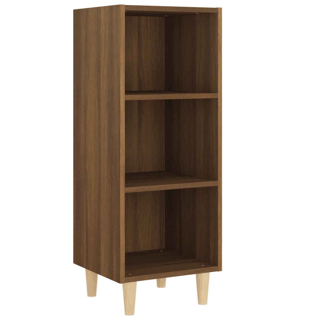 Buffet Chêne marron 34,5x32,5x90 cm Bois d'ingénierie