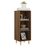 Buffet Chêne marron 34,5x32,5x90 cm Bois d'ingénierie