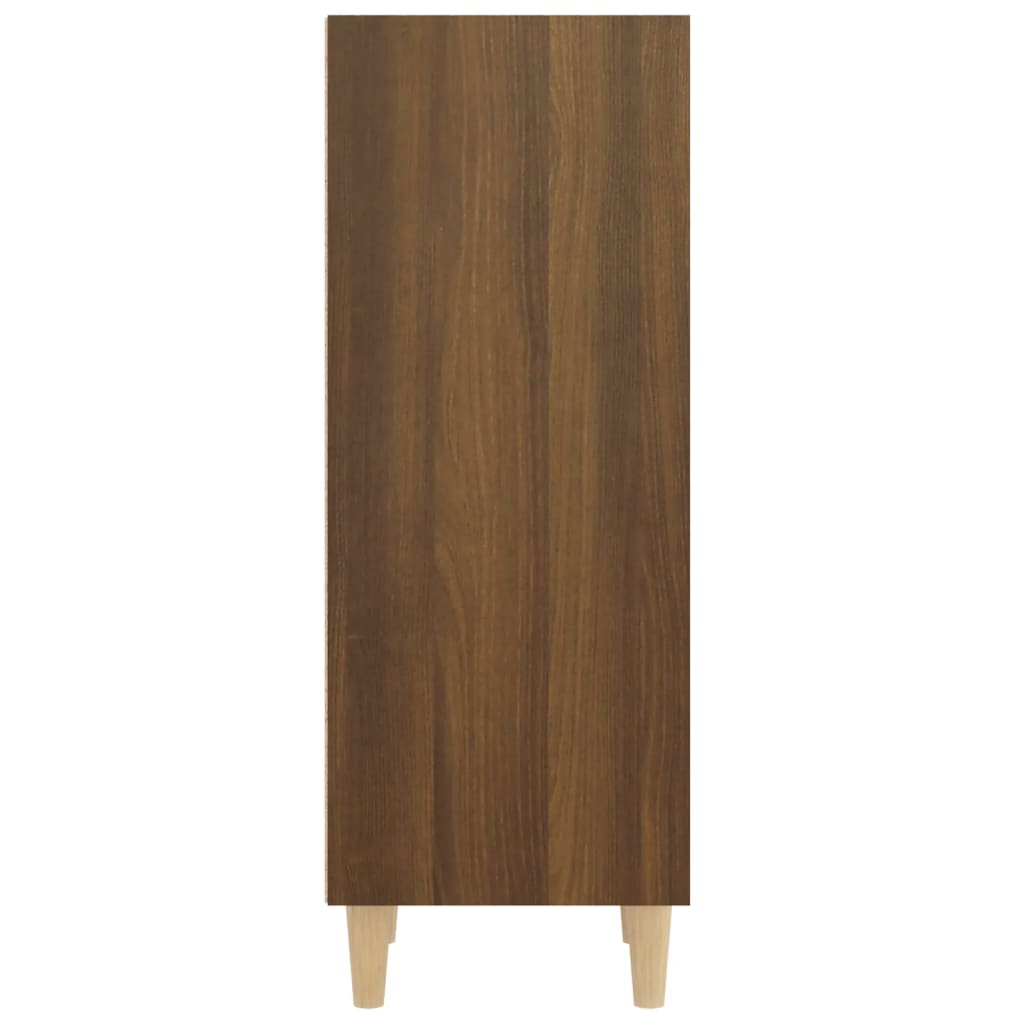 Buffet Chêne marron 34,5x32,5x90 cm Bois d'ingénierie