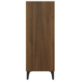 Buffet chêne marron 34,5x32,5x90 cm bois d'ingénierie