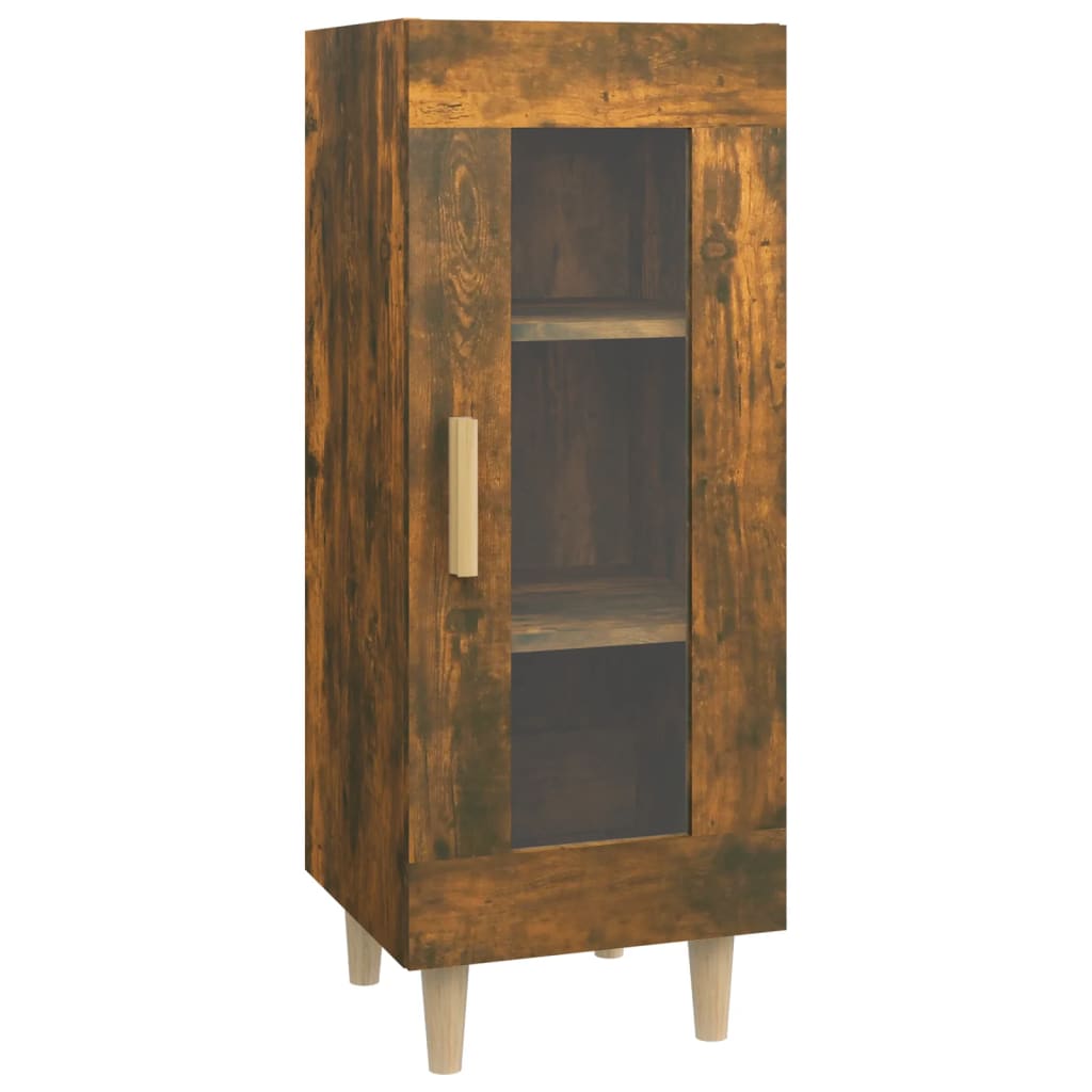 Buffet Chêne fumé 34,5x34x90 cm Bois d'ingénierie