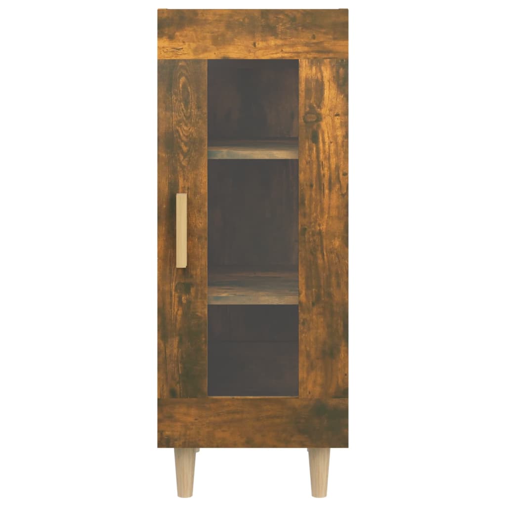 Buffet Chêne fumé 34,5x34x90 cm Bois d'ingénierie