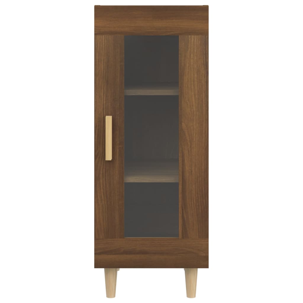 Buffet Chêne marron 34,5x34x90 cm Bois d'ingénierie