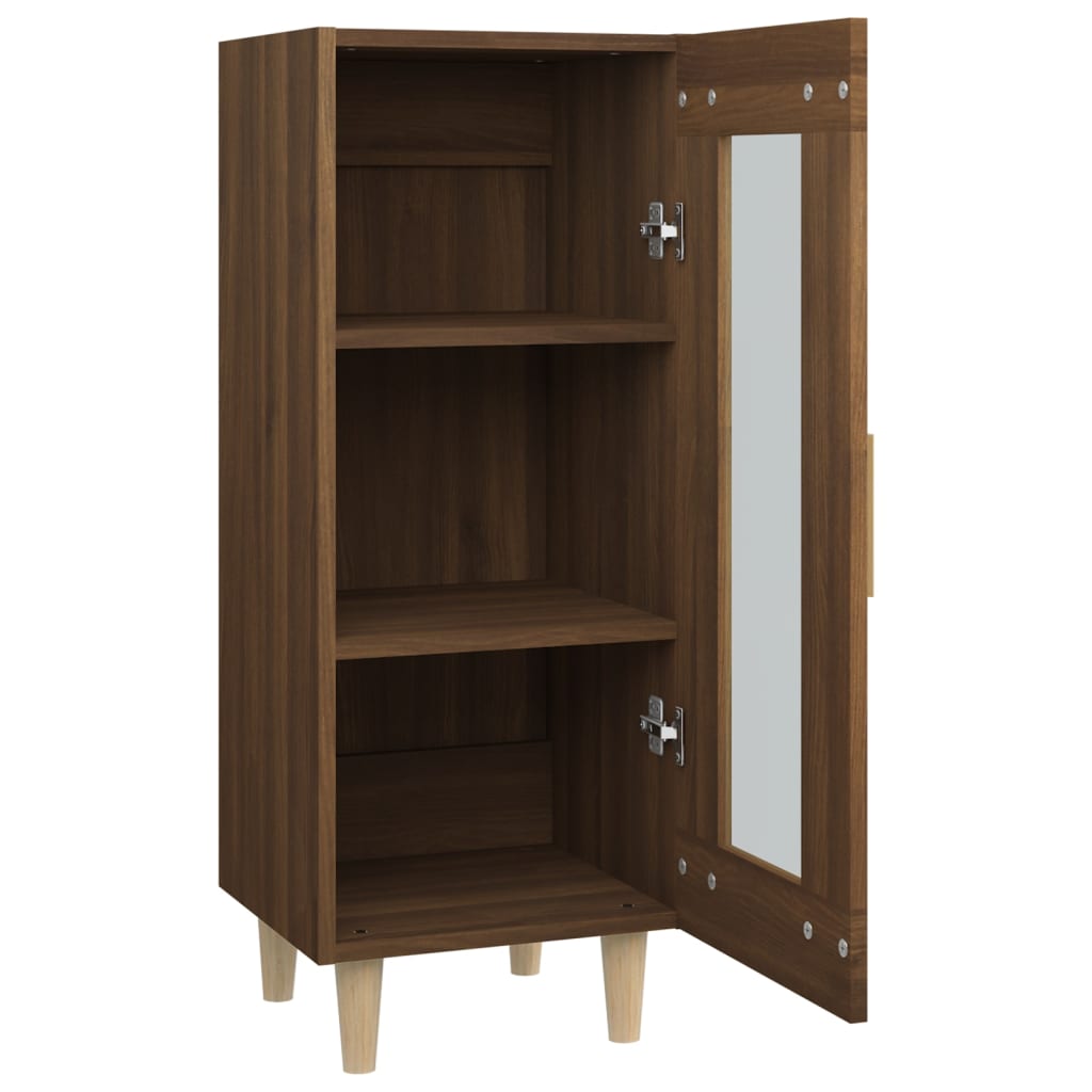 Buffet Chêne marron 34,5x34x90 cm Bois d'ingénierie