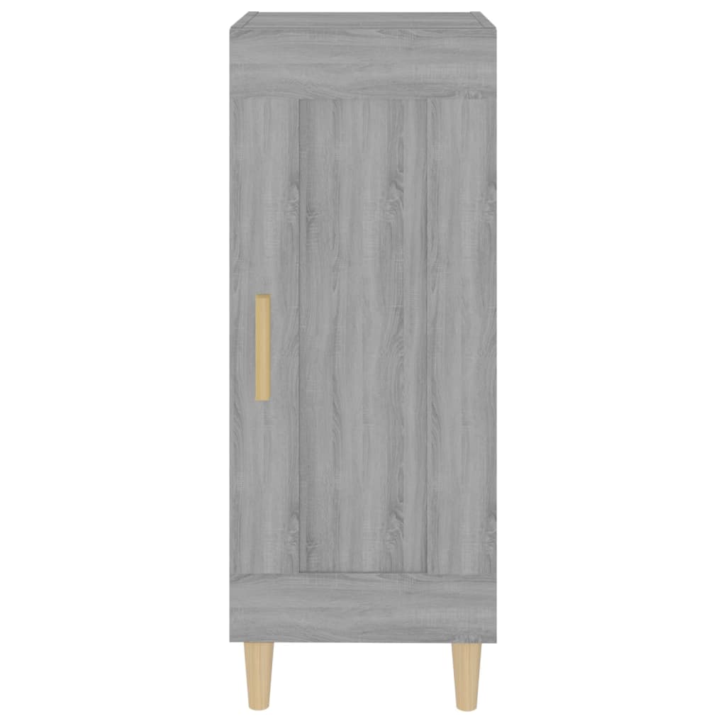 Sonoma graues Sideboard 34,5x34x90 cm Holzwerkstoff