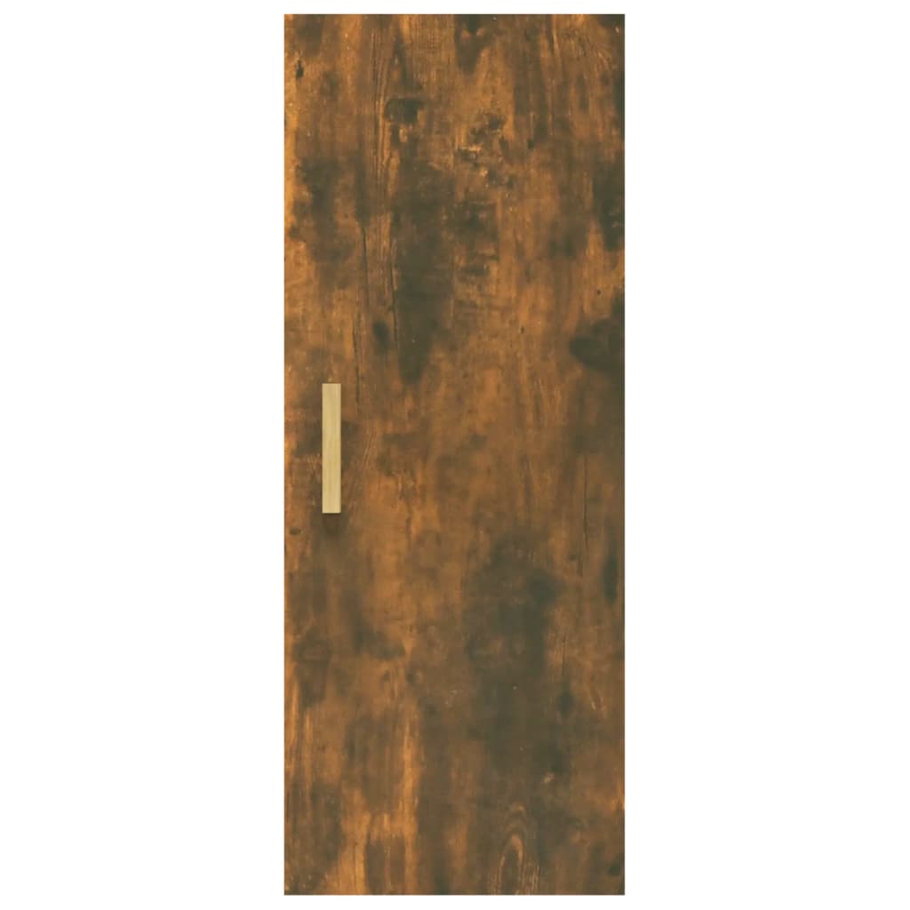 Armoire murale Chêne fumé 34,5x34x90 cm Bois d'ingénierie