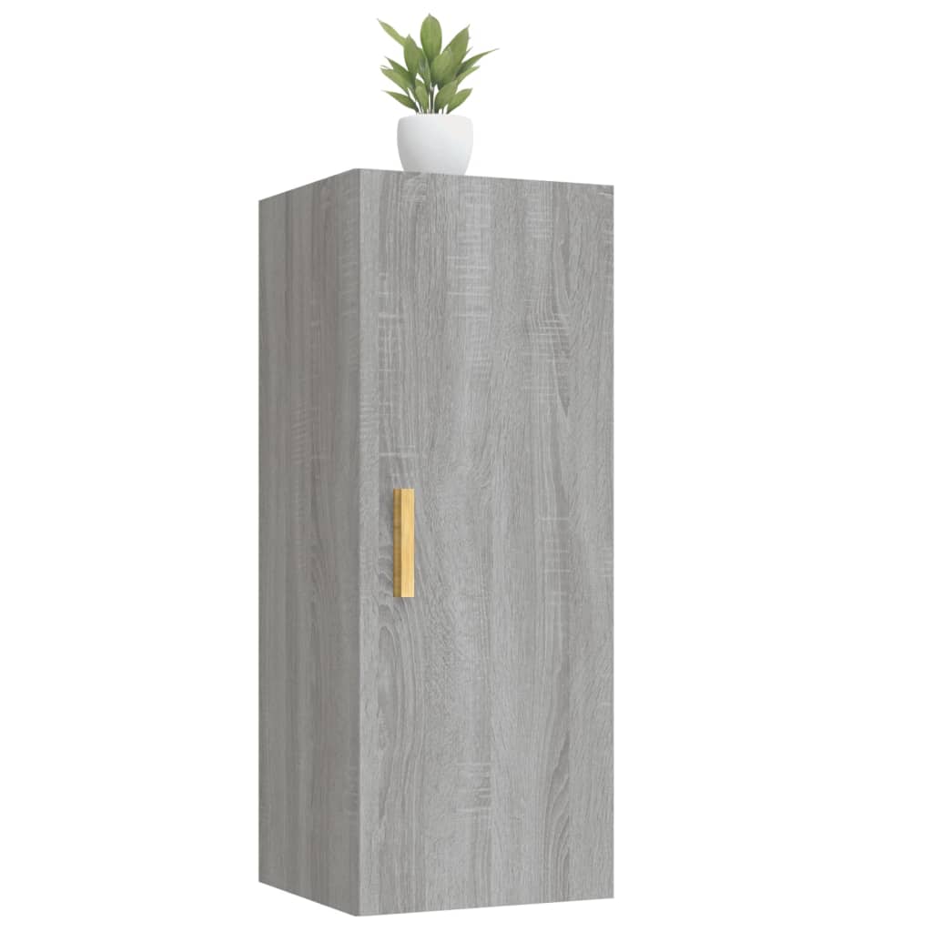 Armoire murale Sonoma gris 34,5x34x90 cm Bois d'ingénierie