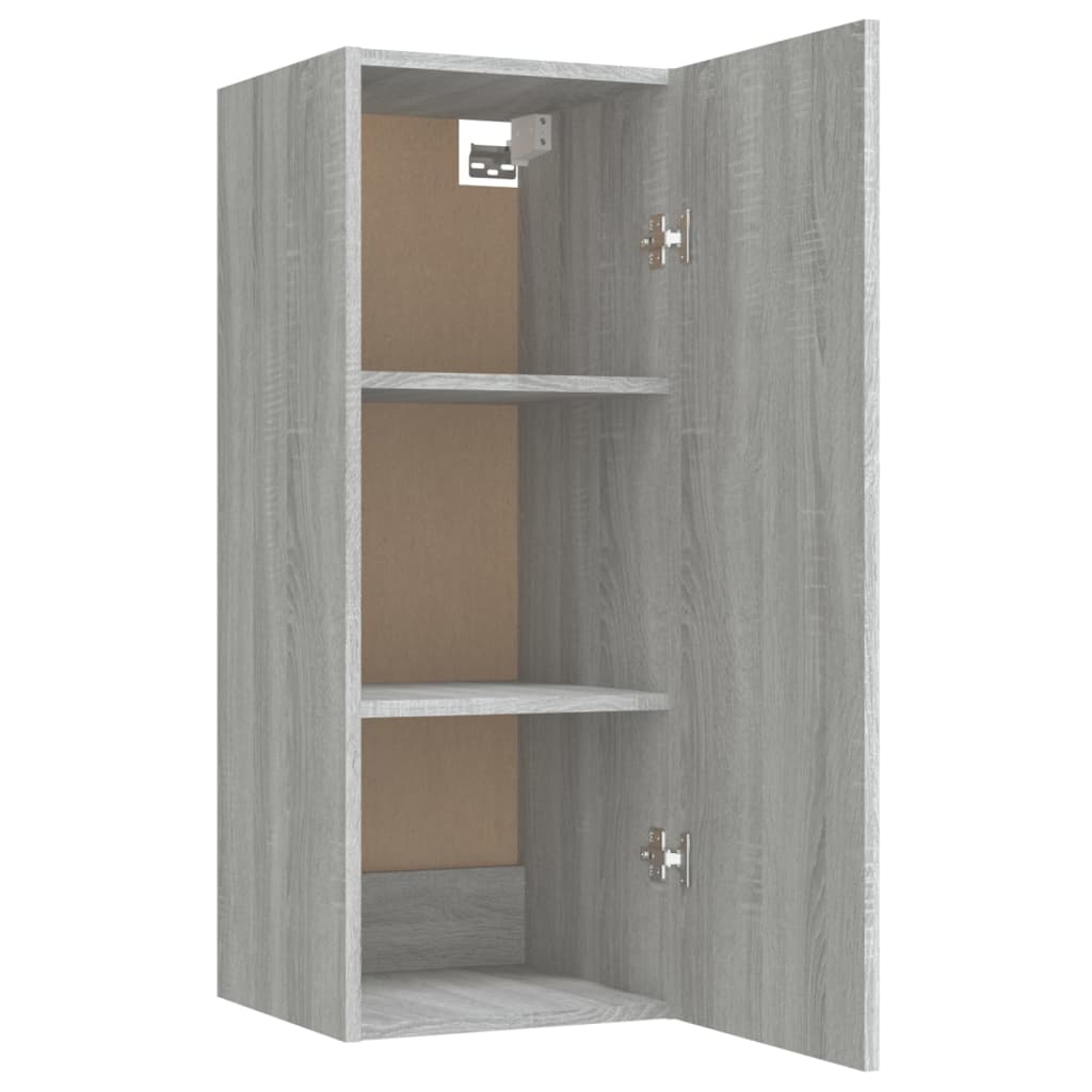 Armoire murale Sonoma gris 34,5x34x90 cm Bois d'ingénierie