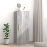 Armoire murale Sonoma gris 34,5x34x90 cm Bois d'ingénierie