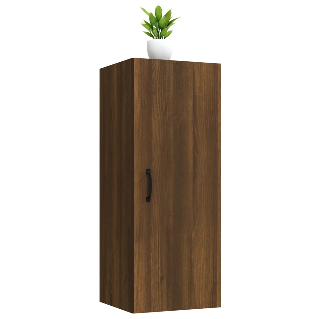 Armoire suspendue Chêne marron 34,5x34x90 cm Bois d'ingénierie