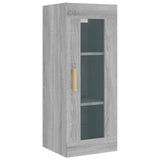 Armoire murale suspendue Sonoma gris 34,5x34x90 cm