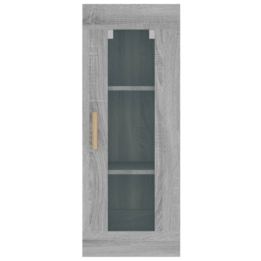 Armoire murale suspendue Sonoma gris 34,5x34x90 cm