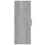 Armoire murale suspendue Sonoma gris 34,5x34x90 cm