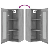 Armoire murale suspendue Sonoma gris 34,5x34x90 cm