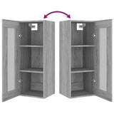 Armoire murale suspendue Sonoma gris 34,5x34x90 cm