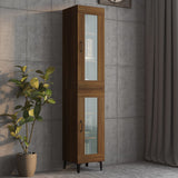 Armoire murale suspendue Chêne marron 34,5x34x90 cm