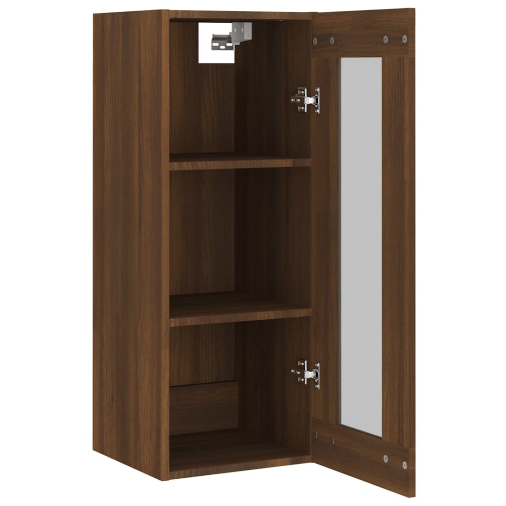 Armoire murale suspendue Chêne marron 34,5x34x90 cm