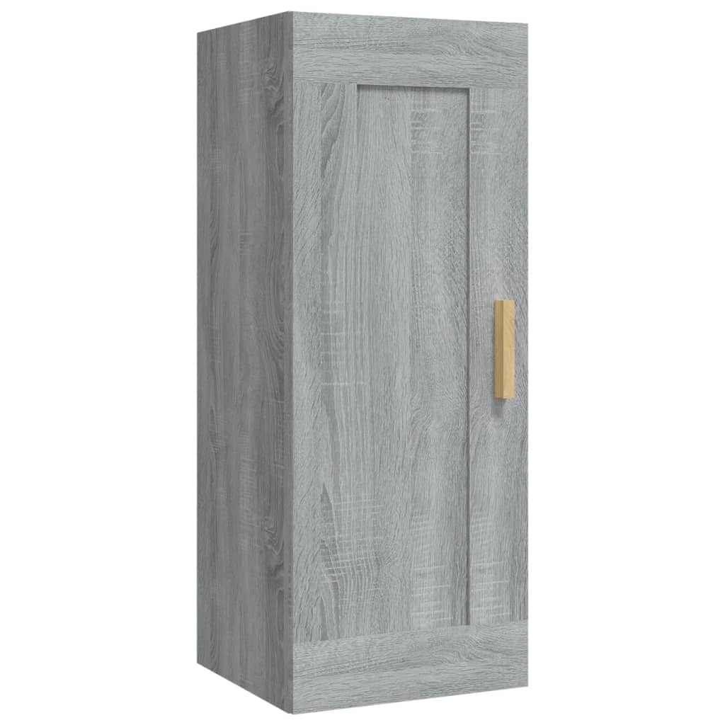 Armoire murale Sonoma gris 35x34x90 cm Bois d'ingénierie