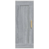 Armoire murale Sonoma gris 35x34x90 cm Bois d'ingénierie