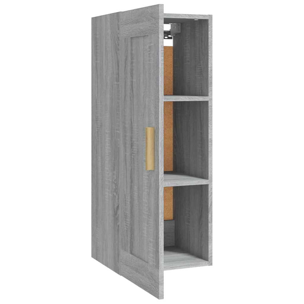 Armoire murale Sonoma gris 35x34x90 cm Bois d'ingénierie